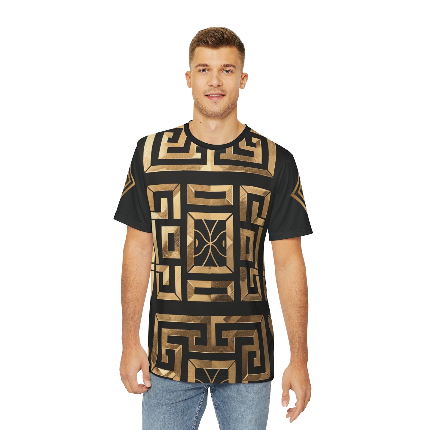 Men's Geometric Patterns Tee - Bold & Modern