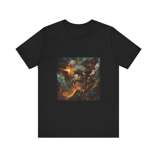 Fiery Dragon Unisex Jersey Tee - Soft Cotton Comfort