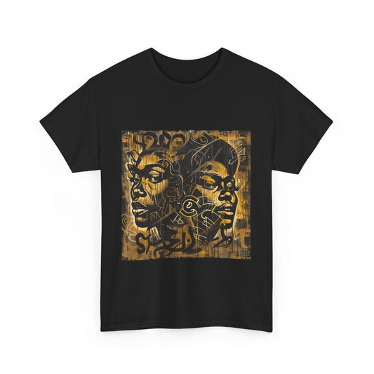 Golden Heritage Graphic Tee - Echoes of Ancestry