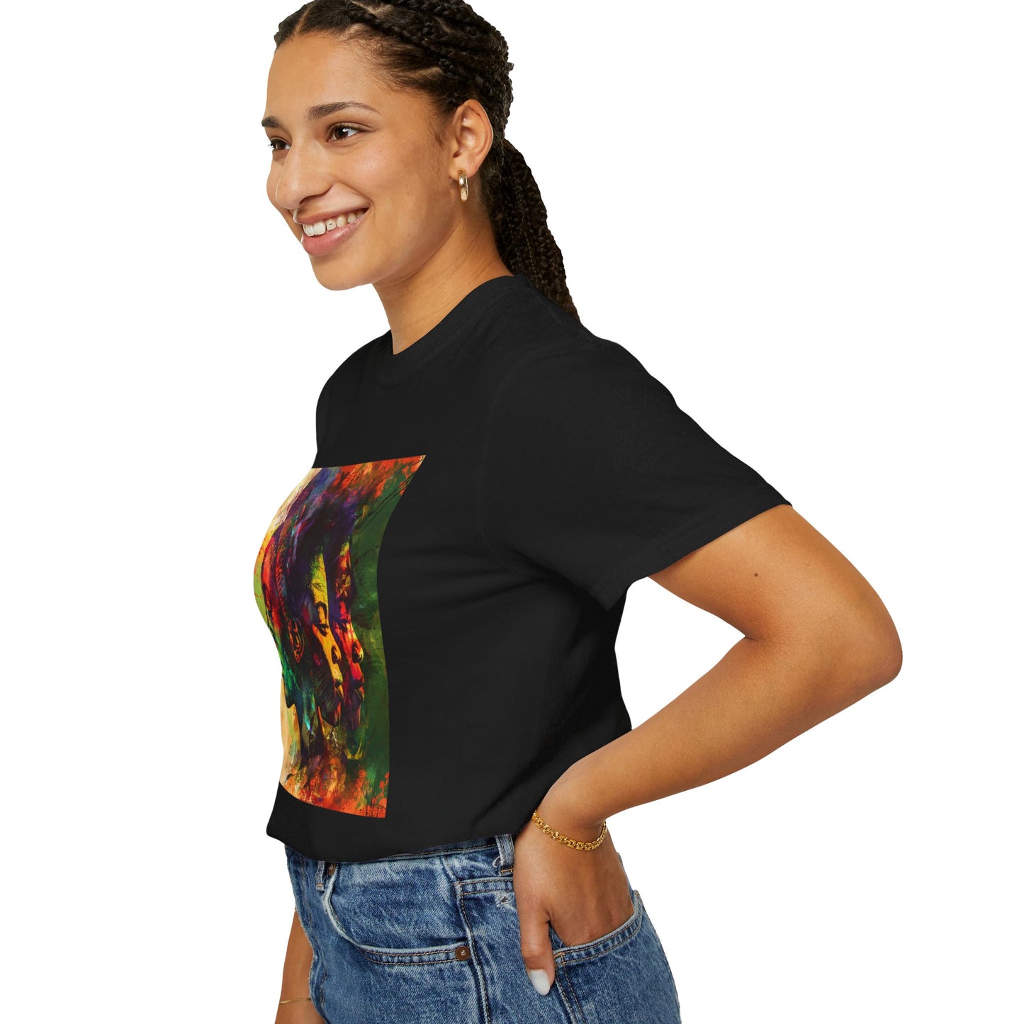 Vibrant Heritage Art Tee: Cultural Pride