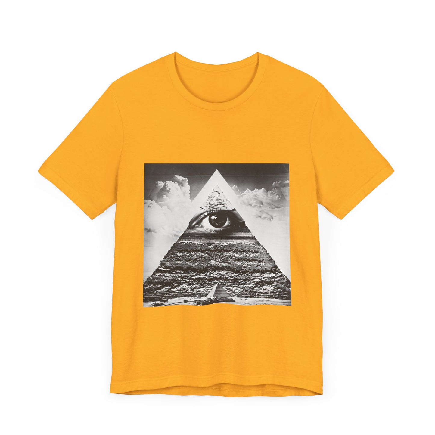 Triangular Mystic Eye Pyramid Casual Men's Tee