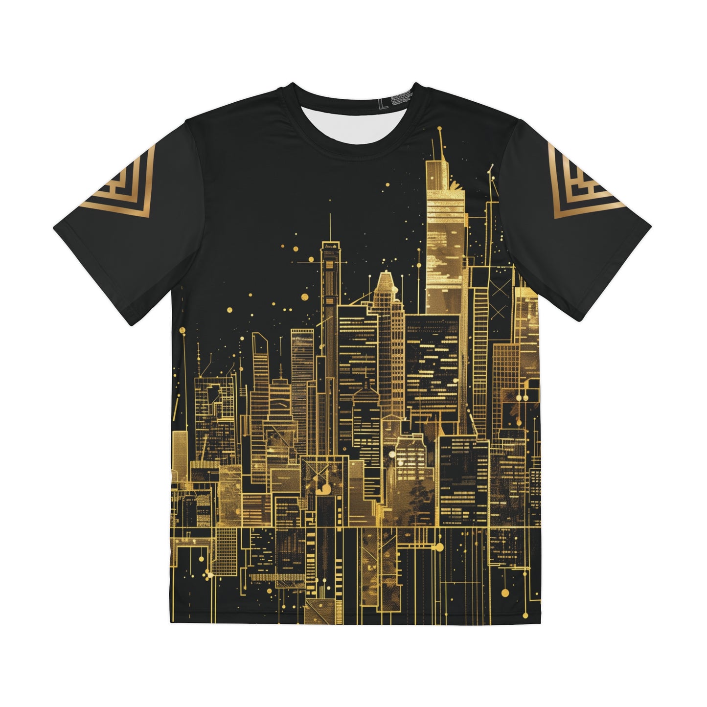 Golden Cityscape Men's Tee