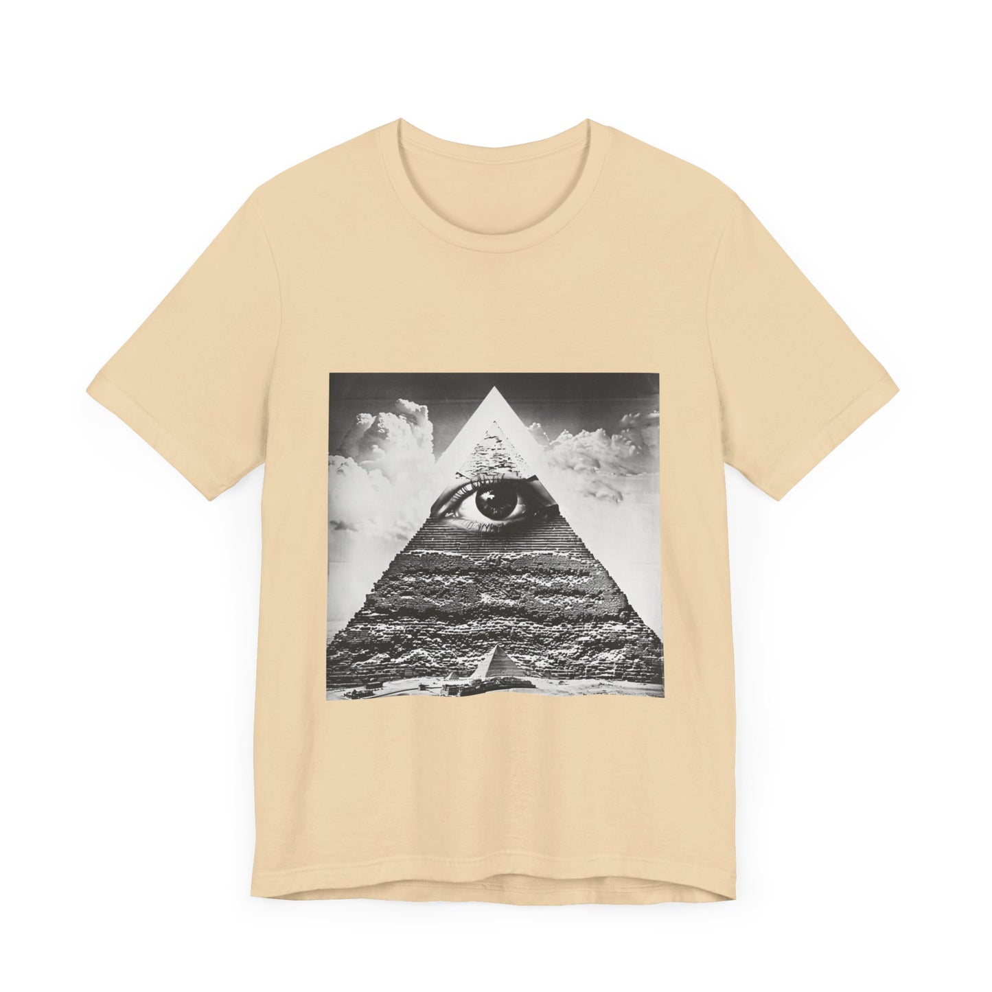 Triangular Mystic Eye Pyramid Casual Men's Tee