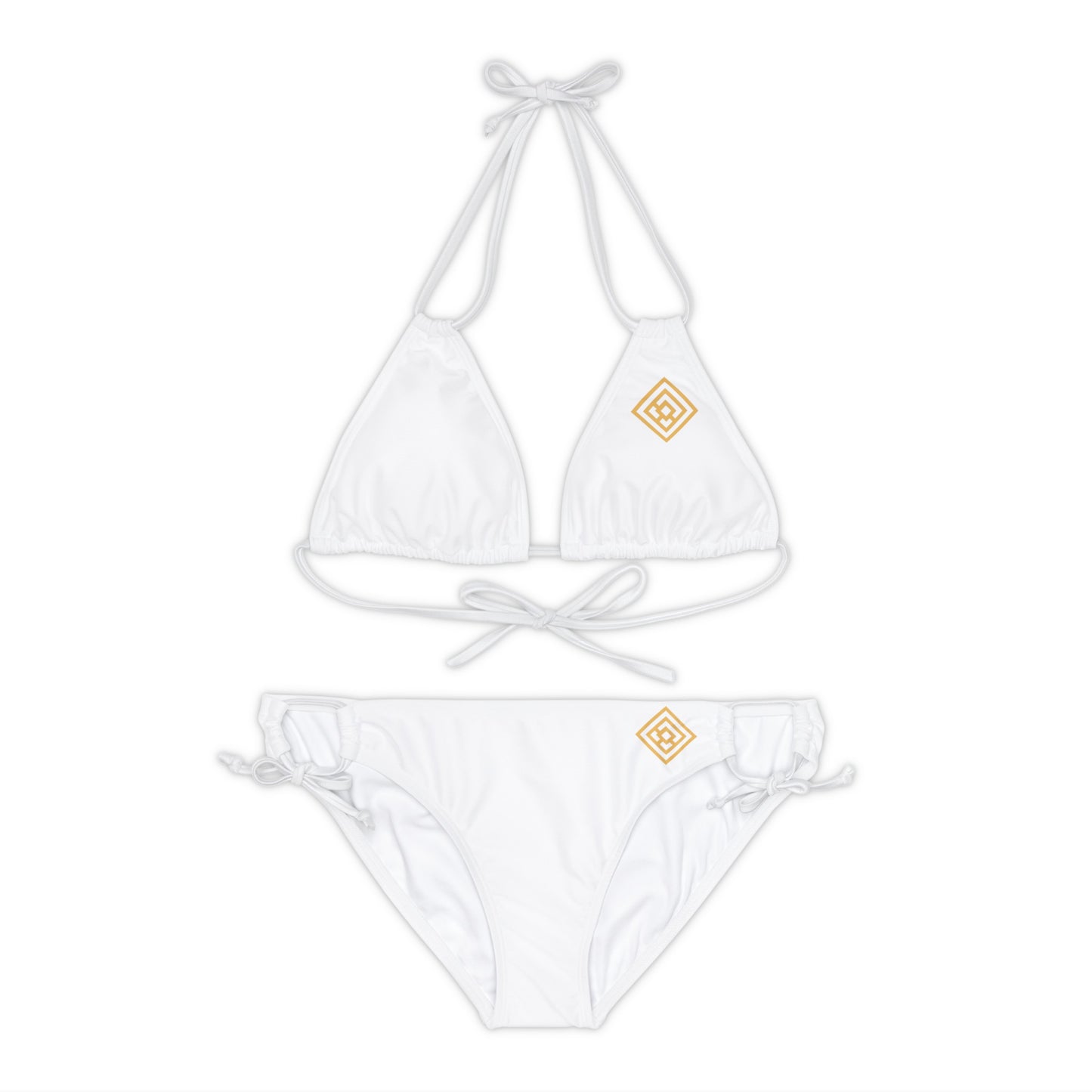 Radiant White Side-Tie Bikini Set