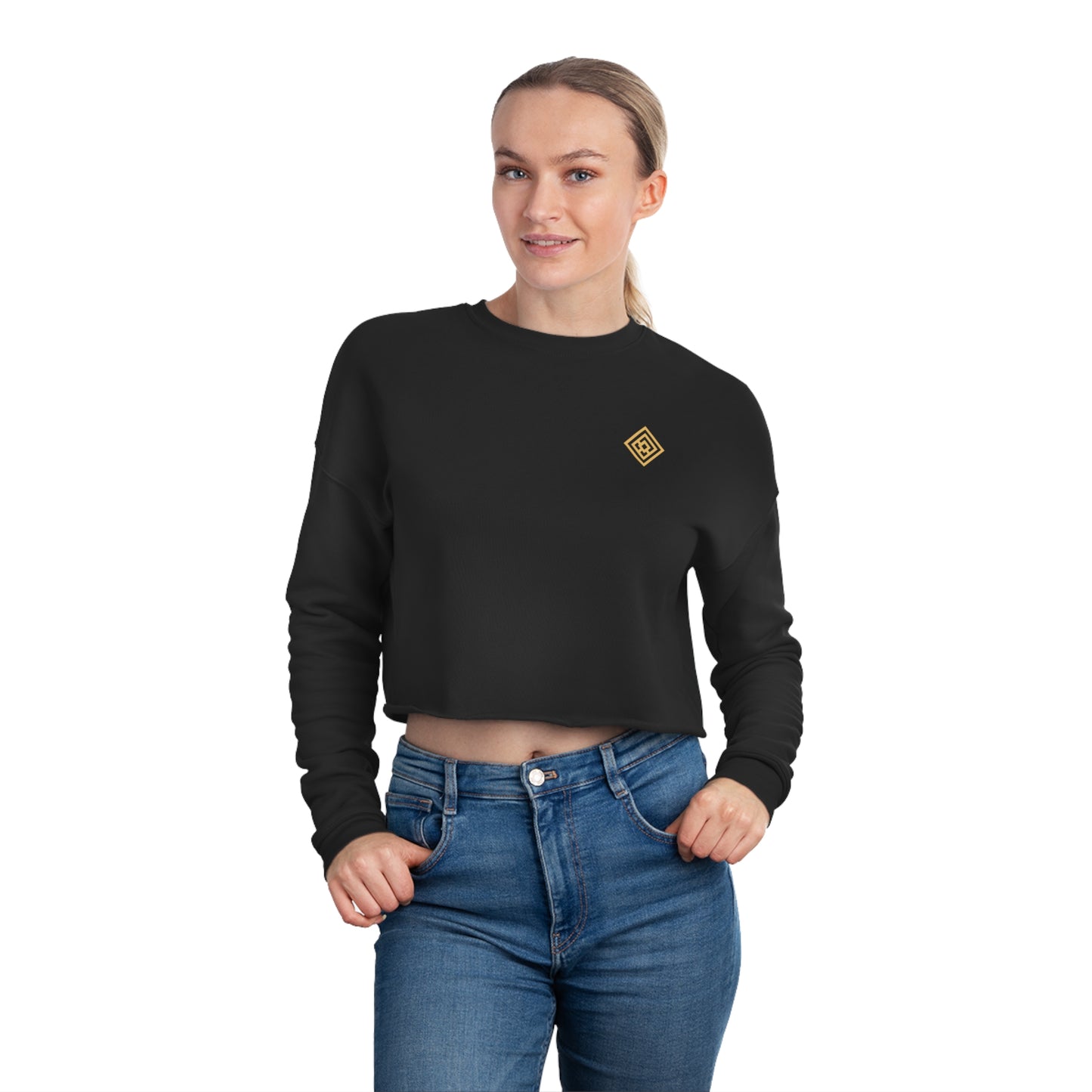 Bella+Canvas Women's Cropped Sweatshirt - Relaxed Fit Fleece