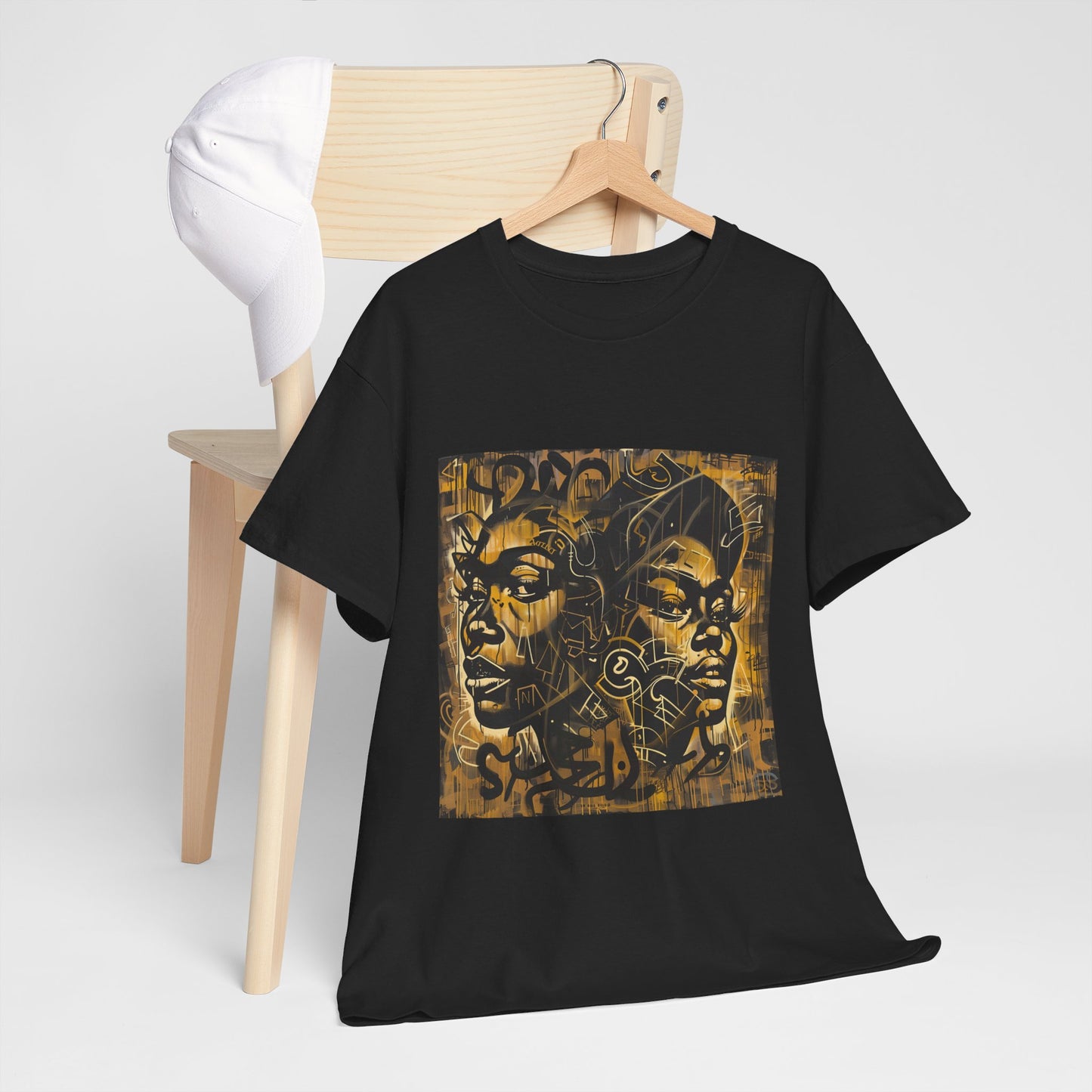 Golden Heritage Graphic Tee - Echoes of Ancestry