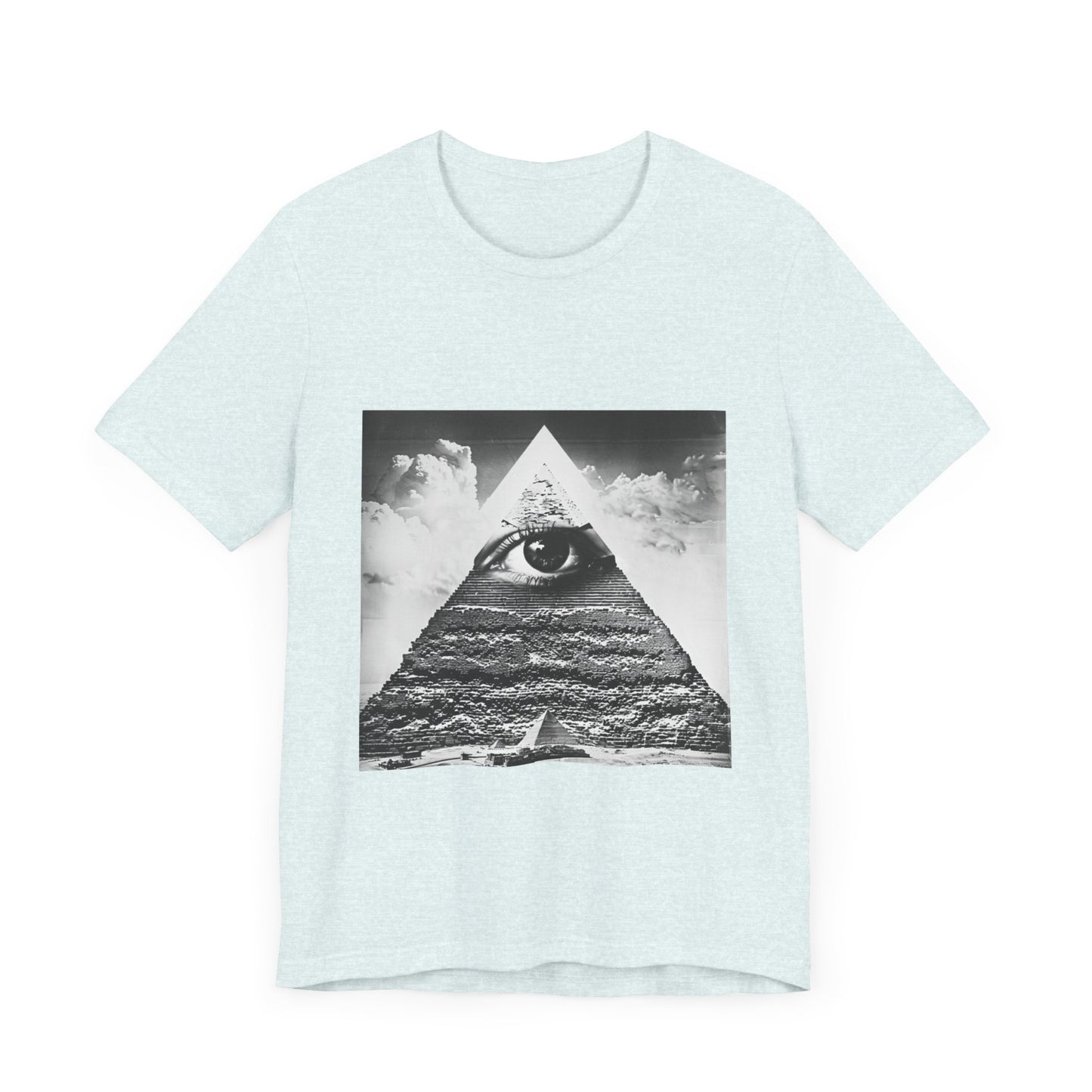 Triangular Mystic Eye Pyramid Casual Men's Tee