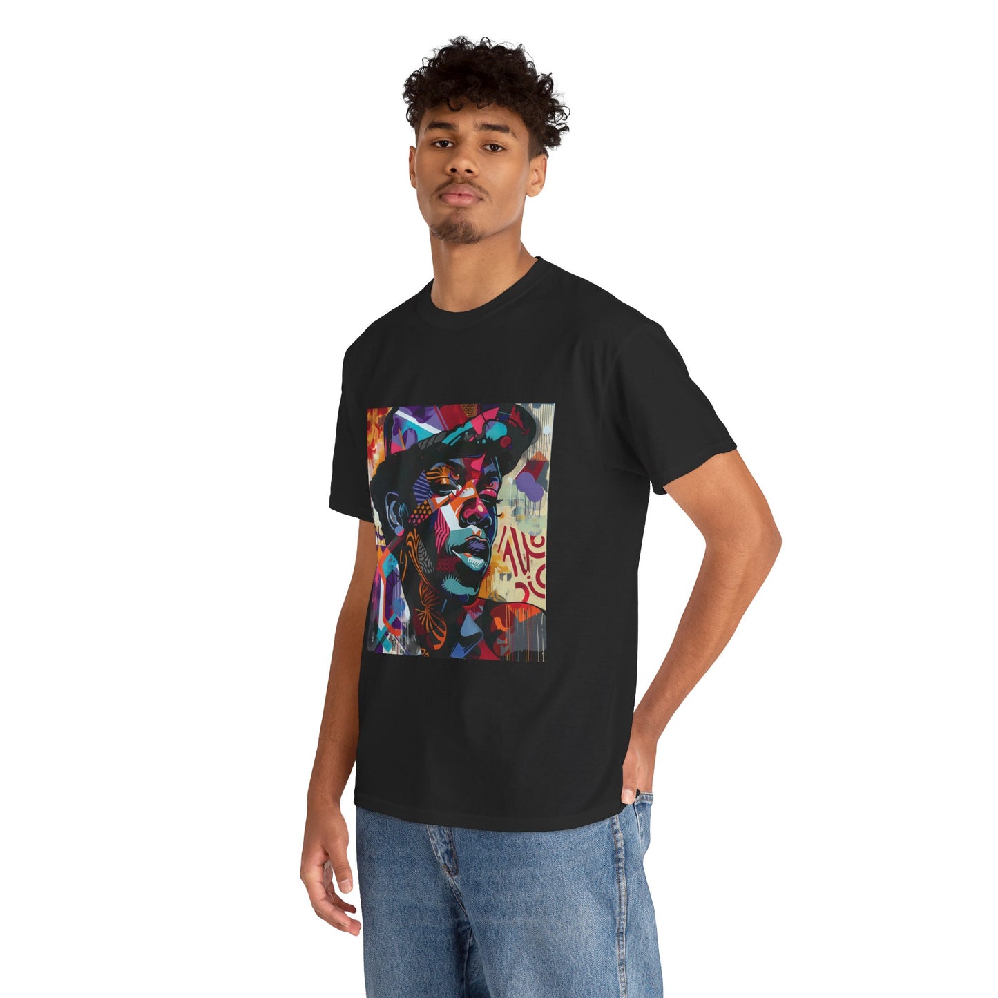 Urban Majesty Graphic Tee: Vibrant Portraits Series