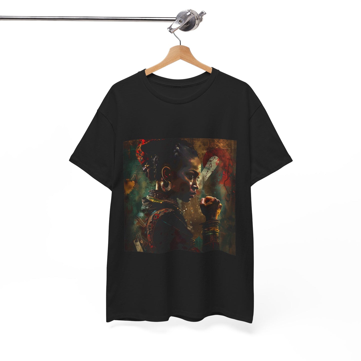 Empowered African Warrior Tee: Bold Spirit