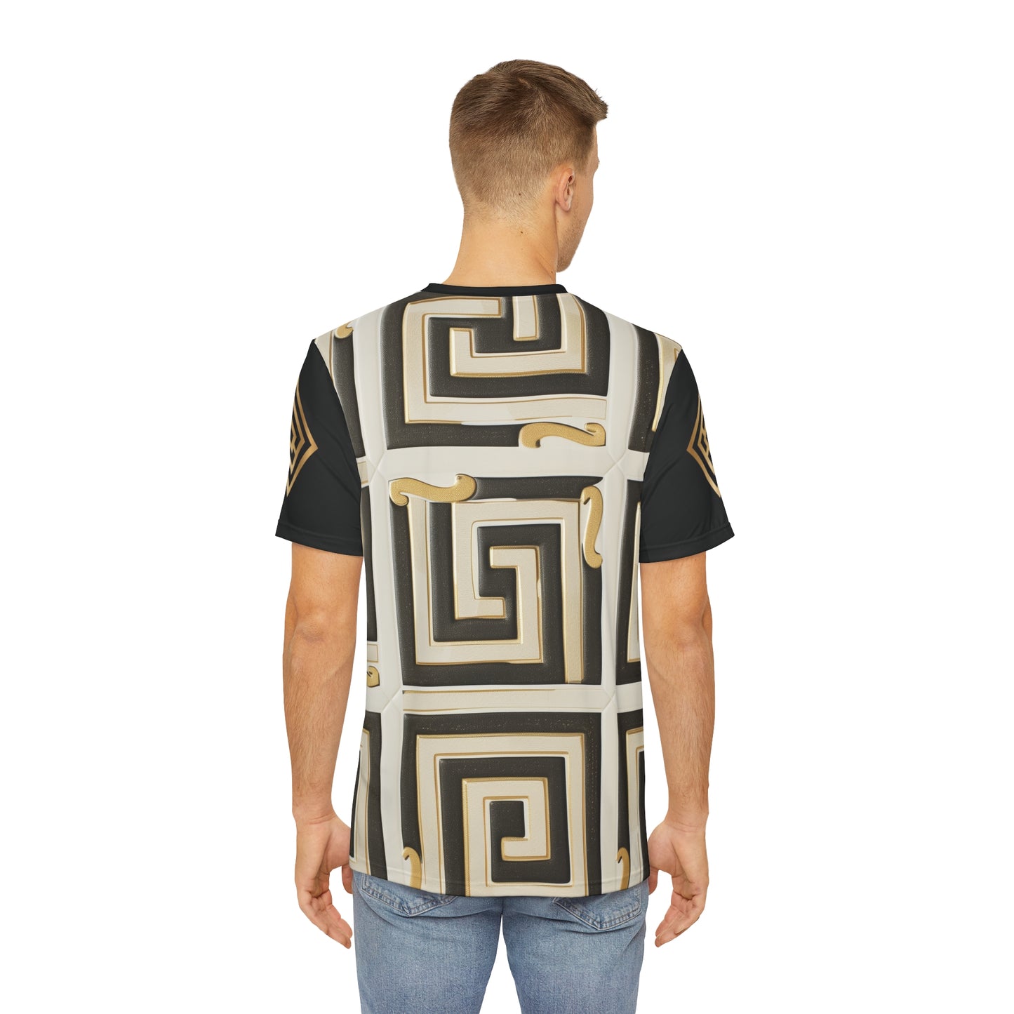 Men's Geometric Maze Tee - Modern & Stylish