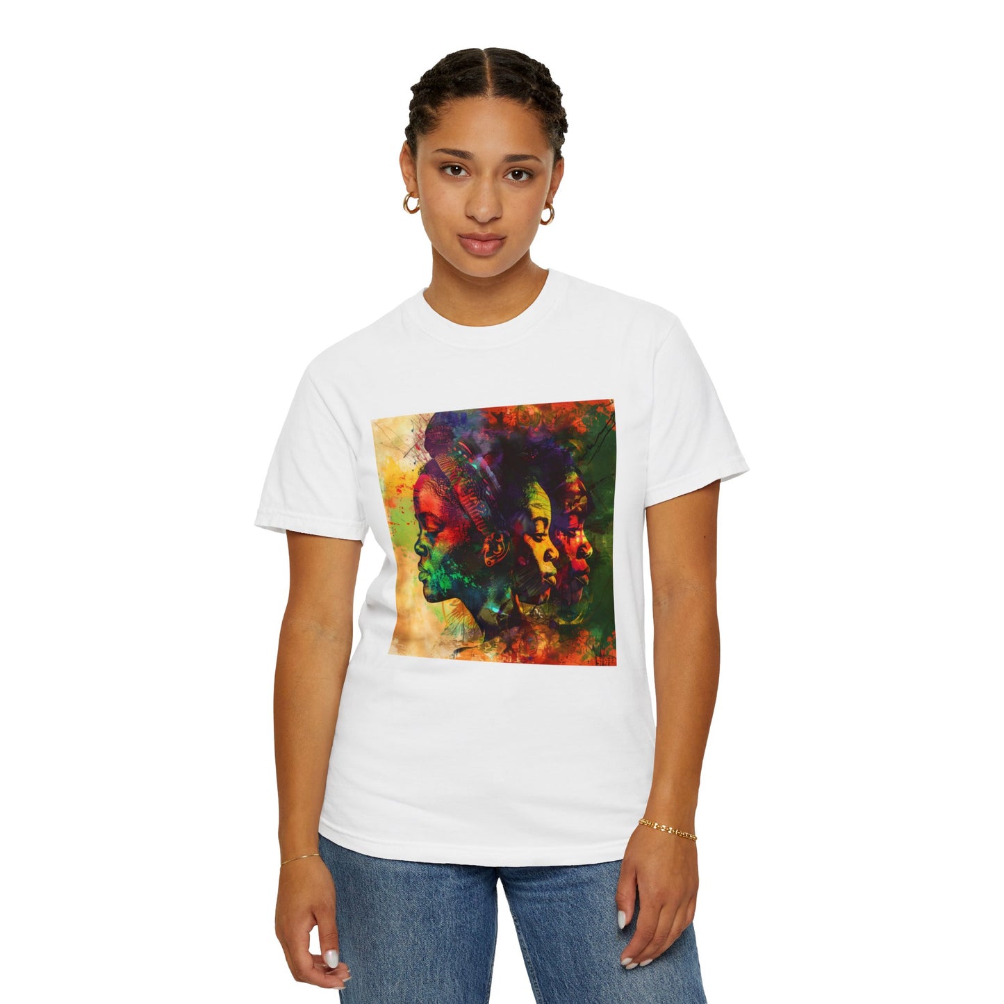 Vibrant Heritage Art Tee: Cultural Pride