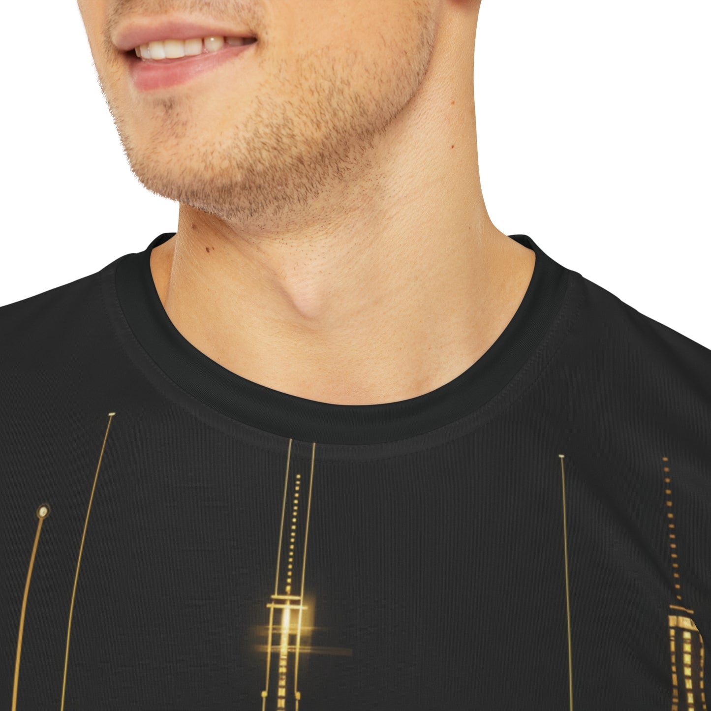 Golden Cityscape Men's Tee