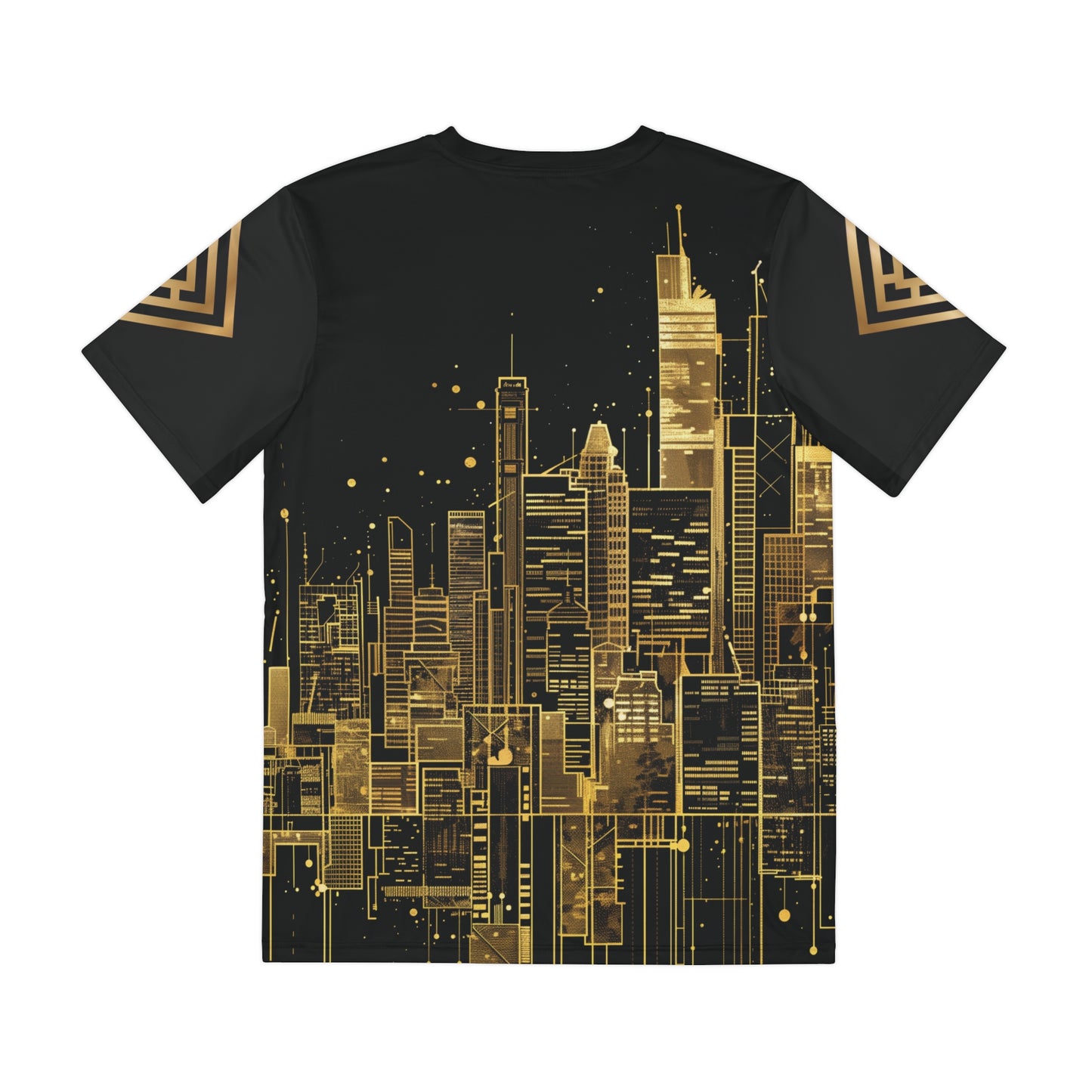 Golden Cityscape Men's Tee