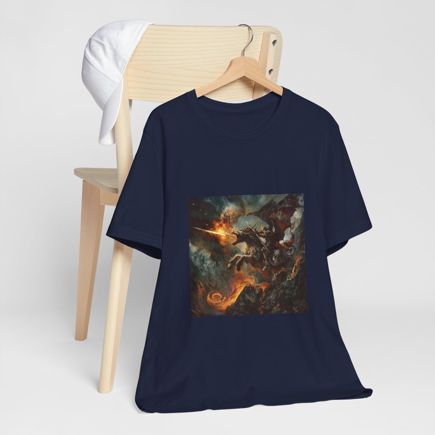 Fiery Dragon Unisex Jersey Tee - Soft Cotton Comfort