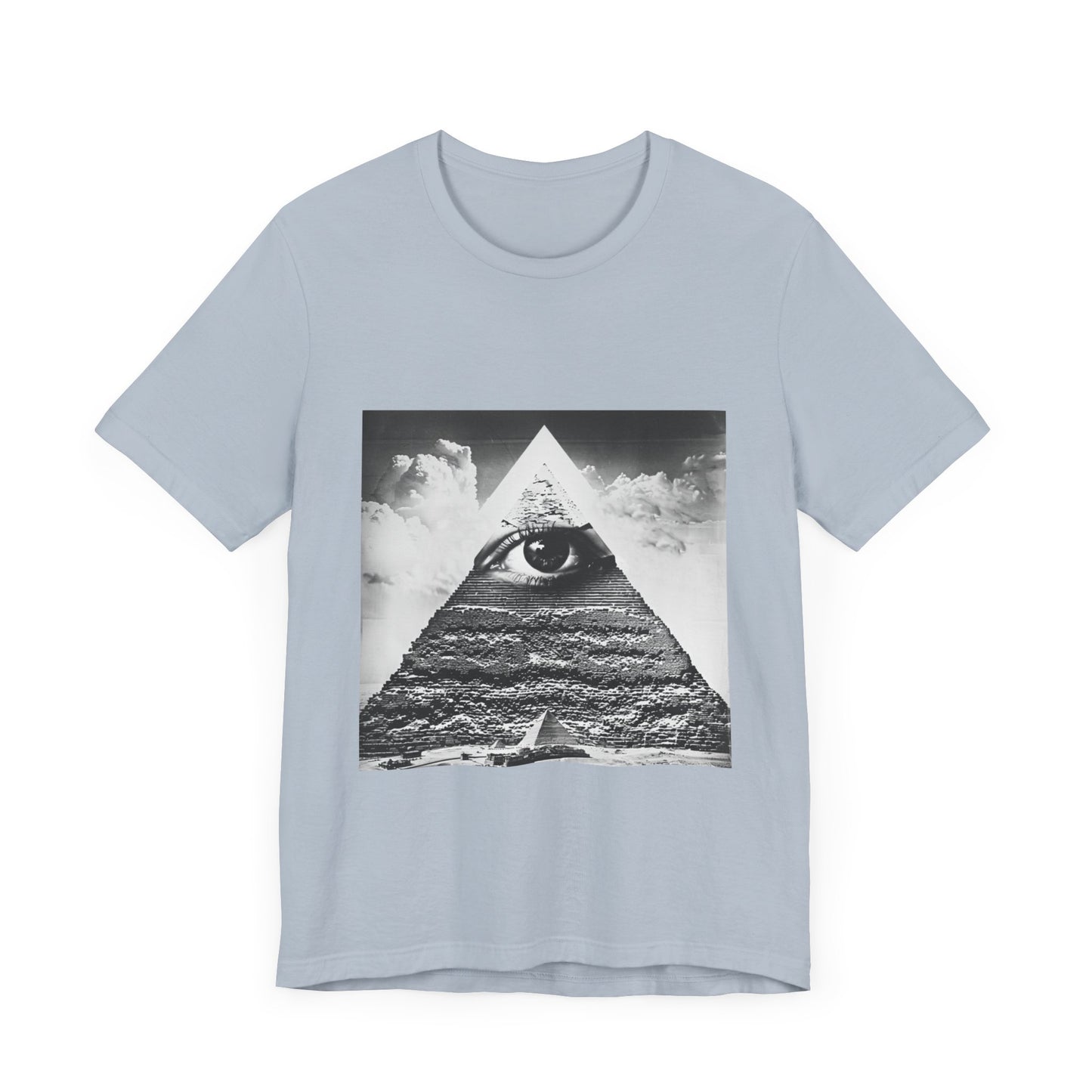 Triangular Mystic Eye Pyramid Casual Men's Tee