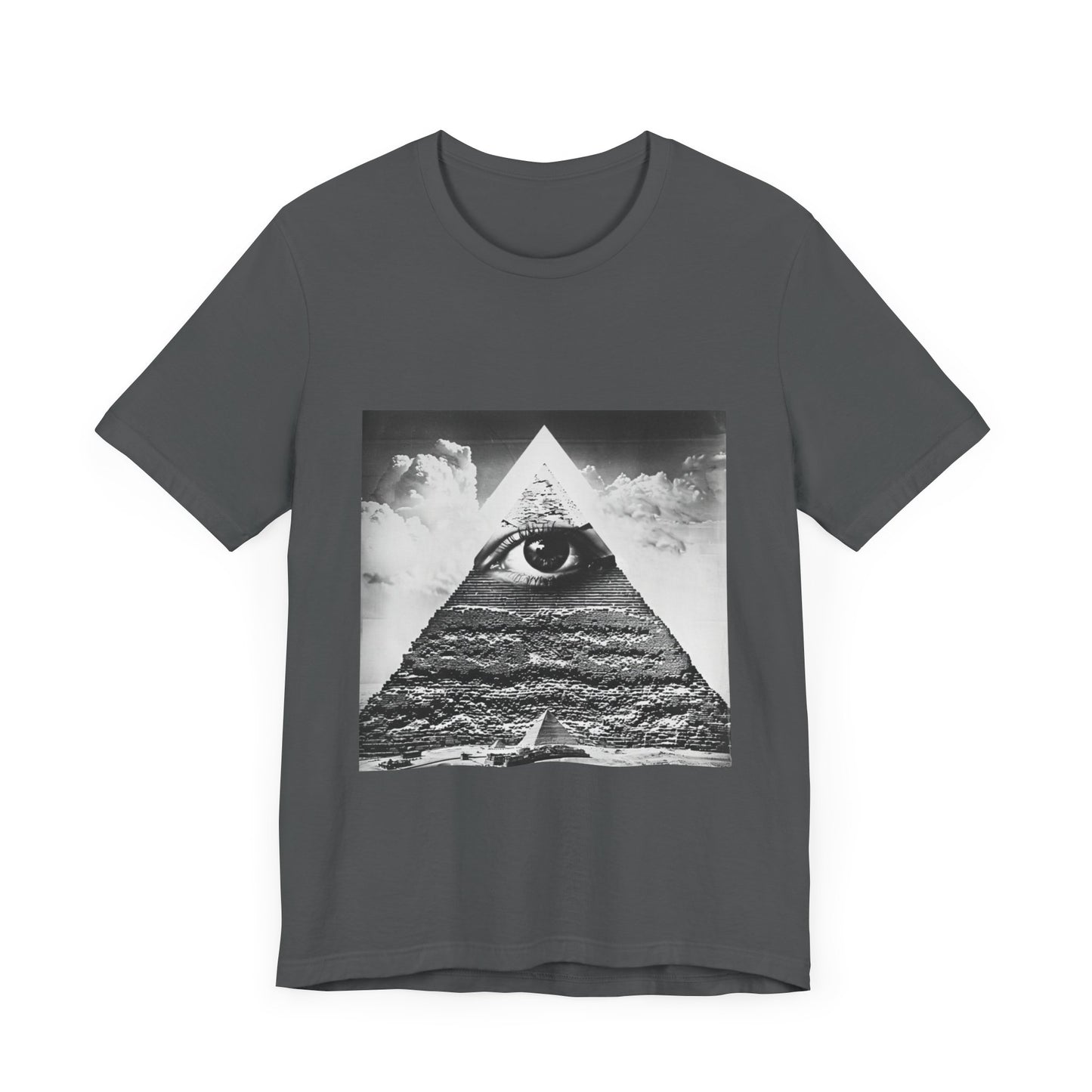 Triangular Mystic Eye Pyramid Casual Men's Tee