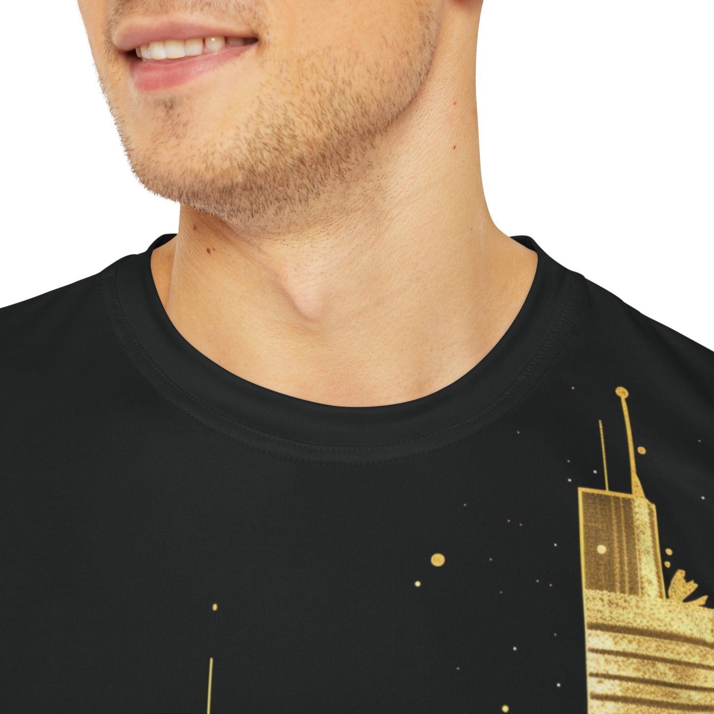 Golden Cityscape Men's Tee