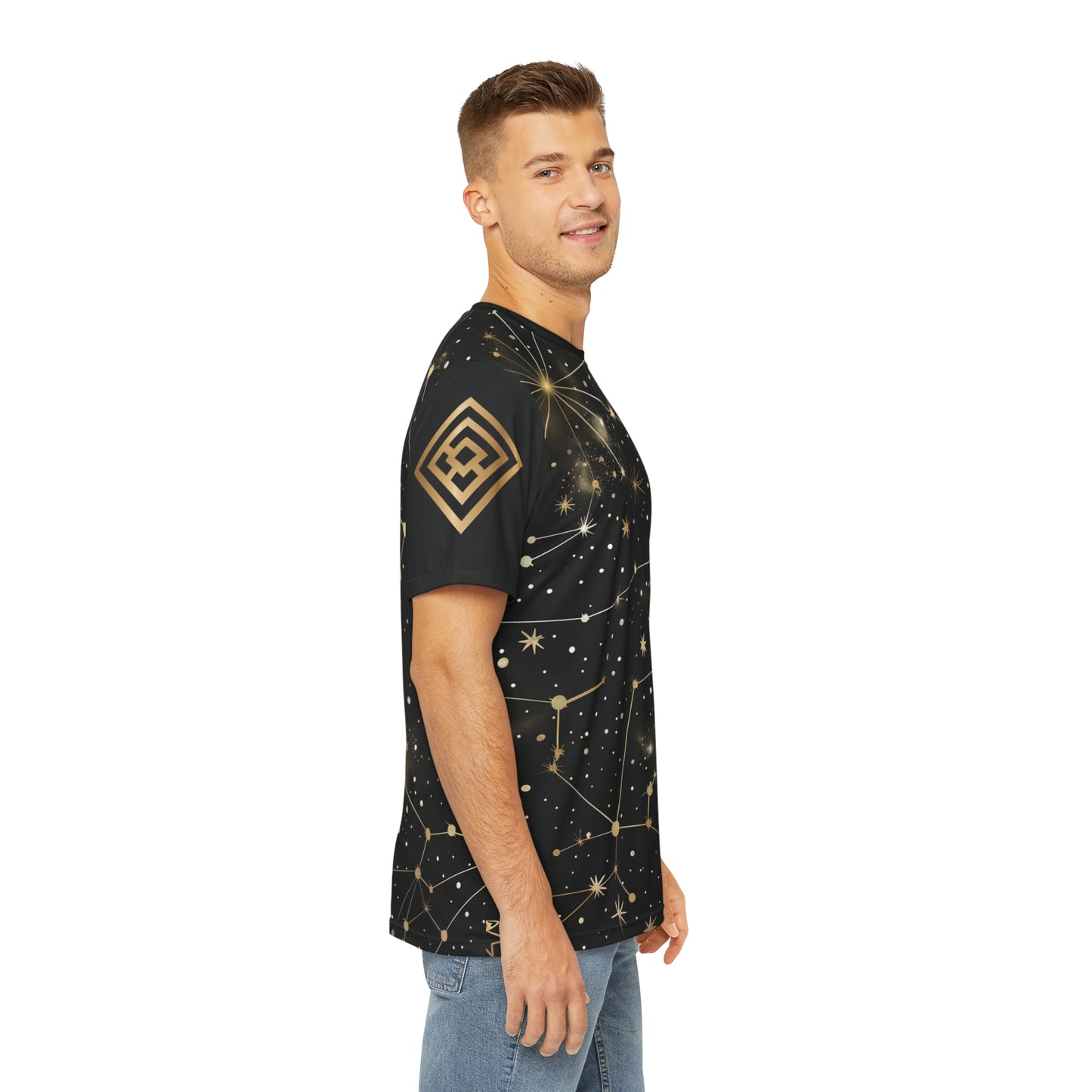 Men's Golden Constellations Tee - Stellar Style