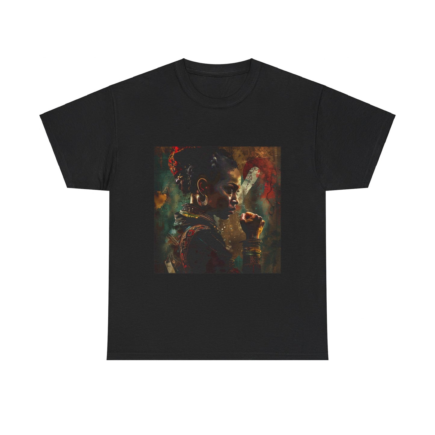 Empowered African Warrior Tee: Bold Spirit