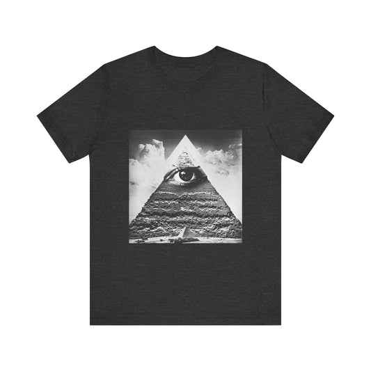 Triangular Mystic Eye Pyramid Casual Men's Tee