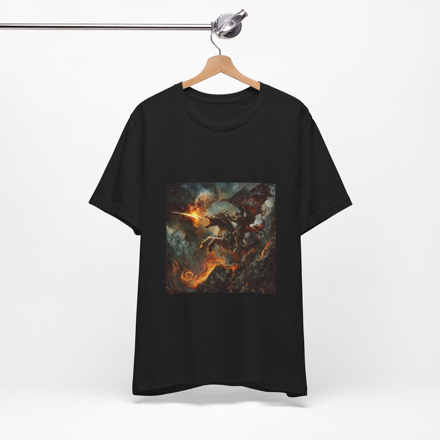 Fiery Dragon Unisex Jersey Tee - Soft Cotton Comfort