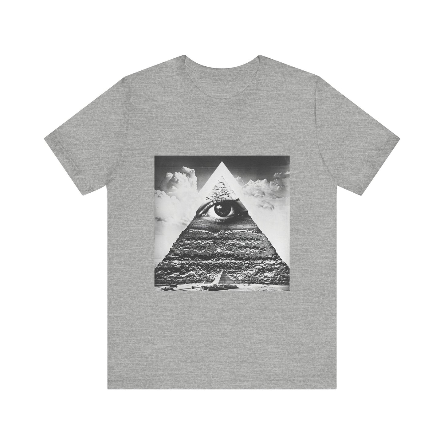 Triangular Mystic Eye Pyramid Casual Men's Tee