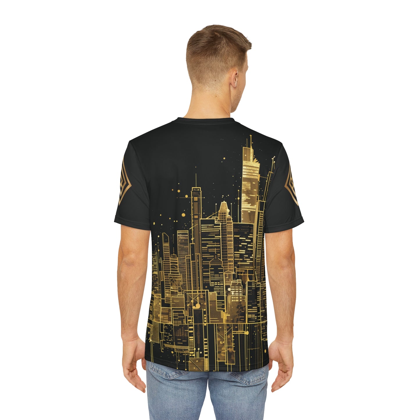 Golden Cityscape Men's Tee