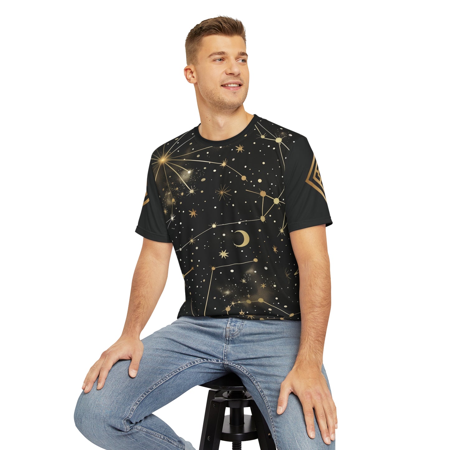 Men's Golden Constellations Tee - Stellar Style