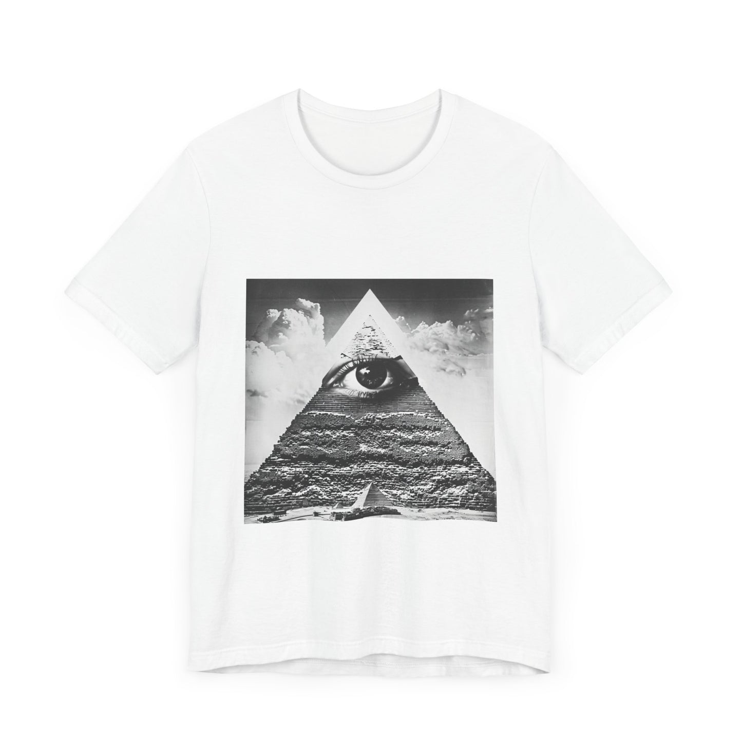 Triangular Mystic Eye Pyramid Casual Men's Tee