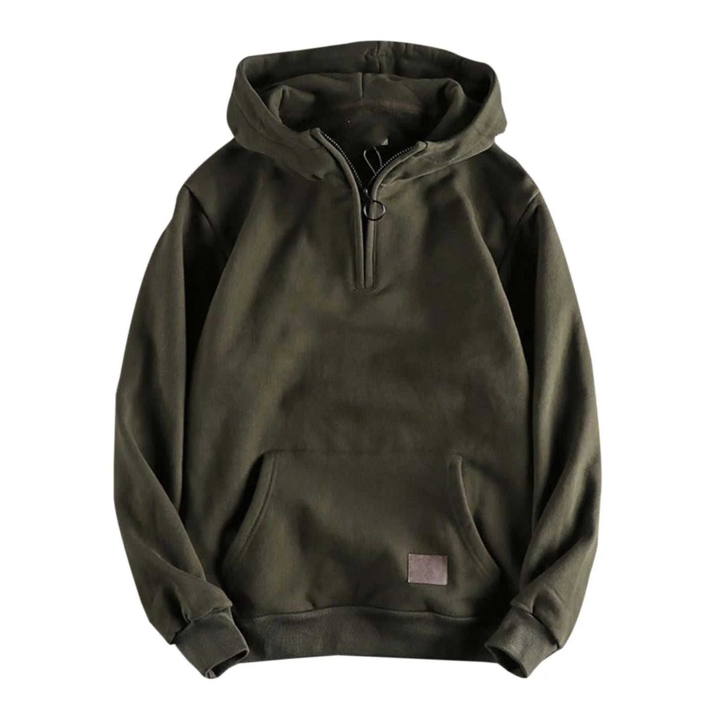 Urban Noir: Sleek Zip-Up Hoodie