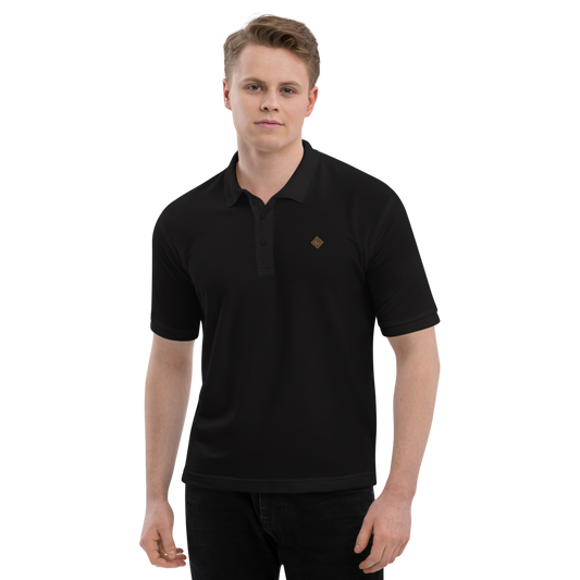 Men's Premium Black Polo - Classic Elegance & Comfort