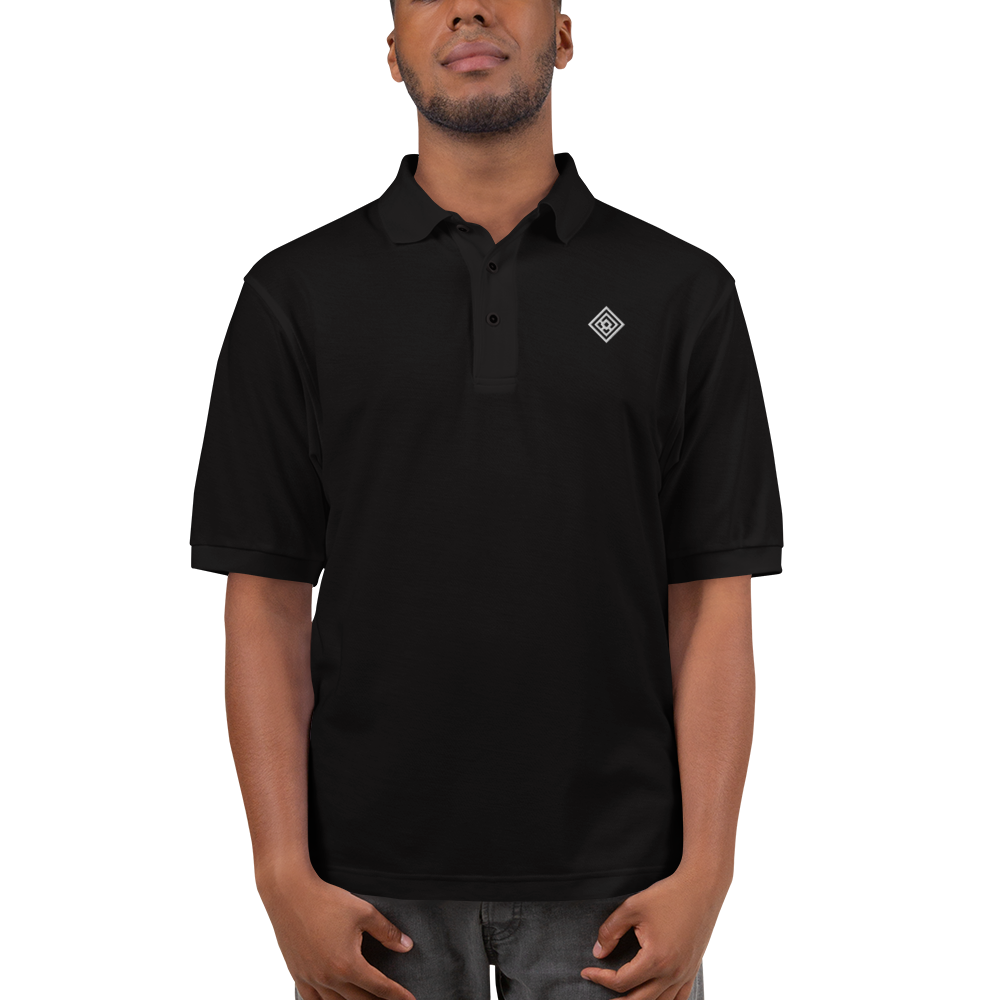 The Attico Black Zip Polo