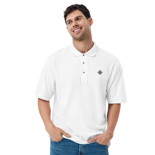 Men's Premium White Polo - Classic Elegance & Comfort