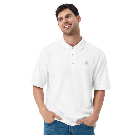 Men's Premium White Polo - Classic & Comfortable