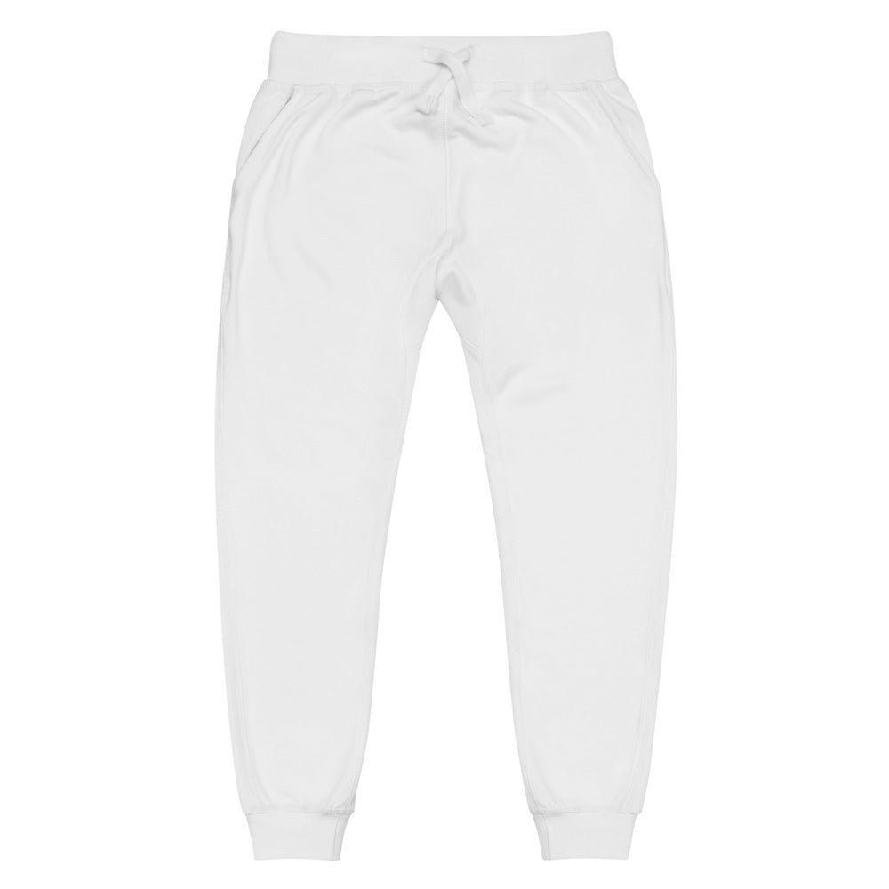 Men's fleece sweatpants (white)